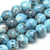 Synthetic Ocean White Jade Beads Strands X-G-S252-12mm-02-1