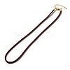 Nylon Milan Cord Necklace Making MAK-M028-01G-13-1