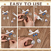 6Pcs Alloy Oval Locket Pendants PALLOY-MA00005-3