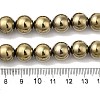 Electroplated Synthetic Magnetic Hematite Beads Strands G-I364-K01-02-4
