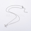 304 Stainless Steel Chain Necklaces NJEW-O108-40P-3