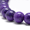 Synthetic Ocean White Jade Beads Strands G-S254-6mm-B03-3