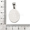 Non-Tarnish 304 Stainless Steel Pendants STAS-C102-09B-P-3