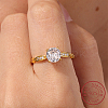 Clear Cubic Zirconia Diamond Finger Ring MS4914-2-2