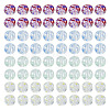 200Pcs 4 Colors Baking Painted Transparent Glass Bead Strands DGLA-TA0001-07-9