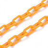 Handmade Opaque Acrylic Paperclip Chains X-KY-S166-002J-4