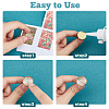 DIY Blank Dome Brass Cufflink Making Kits BUTT-DC0001-14-4