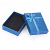 Rectangle Paper Jewelry Set Storage Boxes with Bowknot LS-CON-TAC0014-04E-1