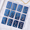 Twelve Constellations Rectangle Pendants Silicone Molds X-DIY-G073-02-2