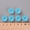 Transparent Frosted Acrylic Bead Caps MACR-S371-04A-755-4