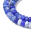 Natural Banded Agate Beads Strands G-F790-I01-01C-4