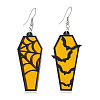 Halloween Coffin Acrylic Dangle Earrings FS-WG35652-06-1