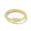 Brass Open Cuff Rings RJEW-B051-58G-2