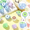 6Pcs 6 Colors Opaque Acrylic Beads SACR-YW0002-14-2