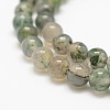 Natural Moss Agate Beads Strands X-G-F453-4mm-3