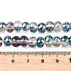 Electroplated Glass Beads Strands EGLA-Q092-8mm-A01-4