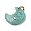 Natural Amazonite Pendants G-A297-02G-11-2