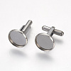Non-Tarnish 304 Stainless Steel Cuffinks LS-X-STAS-G187-23P-14mm-1