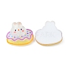 Translucent Cute Bunny Cabochons CRES-O006-10-2