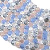 Electroplated Glass Beads Strands EGLA-A048-01A-08-2