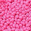 6/0 Opaque Baking Paint Glass Seed Beads SEED-M012-02A-22-3