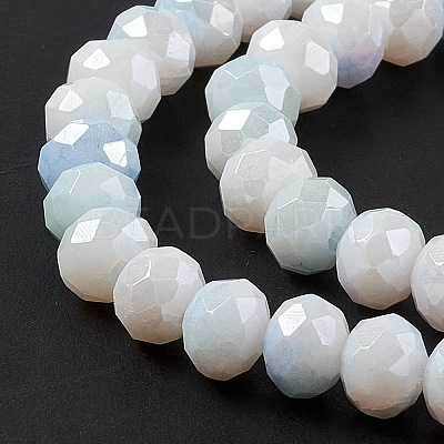 Ombre Effect Dyed Glass Beads Strands X-GLAA-C023-02A-1
