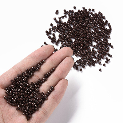 Baking Paint Glass Seed Beads SEED-US0003-3mm-K18-1