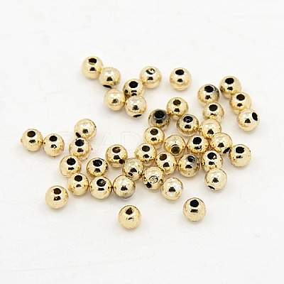 Plating Plastic Acrylic Round Beads PACR-L003-8mm-KC-1