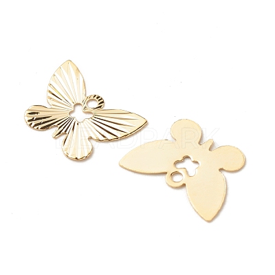 Brass Charms KK-F831-024G-RS-1
