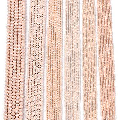Electroplate Glass Beads Strands EGLA-A044-P3mm-B05-1