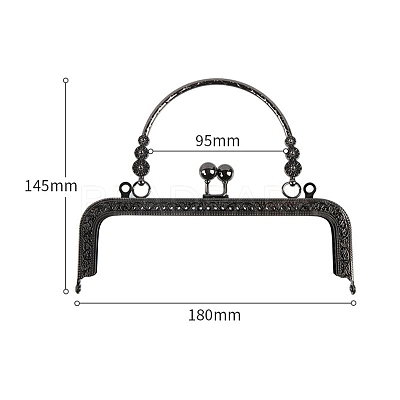 Alloy Kiss Lock Purse Frame Handle PW-WG82AEE-02-1