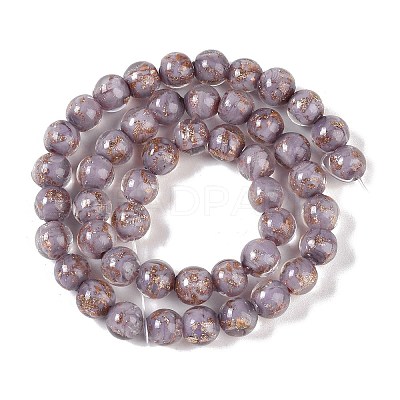Handmade Gold Sand Lampwork Beads LAMP-Z009-01L-1