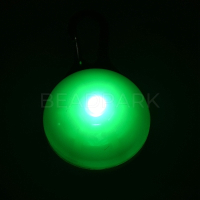 Plastic & Iron LED Collar Light AJEW-P080-05-1