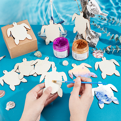 30Pcs Unfinished Poplar Wood Cutouts WOOD-AR0001-22-1