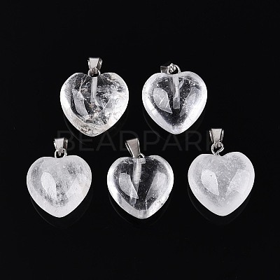 Natural Quartz Crystal Pendants G-T143-49M-1