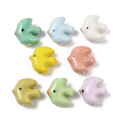 Handmade Porcelain Ceramic Beads PORC-Z003-02-1