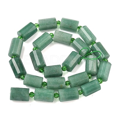 Natural Green Aventurine Beads Strands G-G453-E07-10x14mm-1