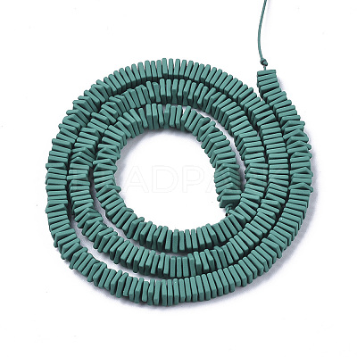 Spray Painted Non-magnetic Synthetic Hematite Beads Strands G-R468-01-03-1