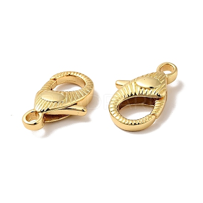 Brass Lobster Claw Clasps KK-J301-19G-1