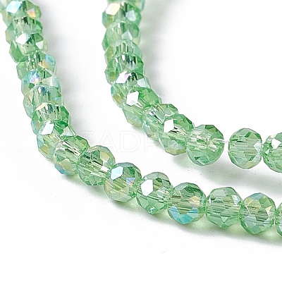 Electroplate Glass Beads Strands LS-EGLA-R048-2mm-10-1
