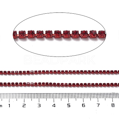 Iron Rhinestone Glass Cup Chain CH-U001-01J-1