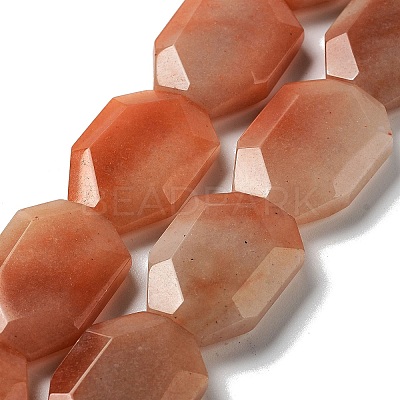 Natural Red Aventurine Beads Strands G-M429-A01-01-1