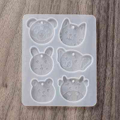 Rabbit/Dragon/Cat Pendant DIY Silhouette Silicone Mold LS-DIY-K073-09B-1