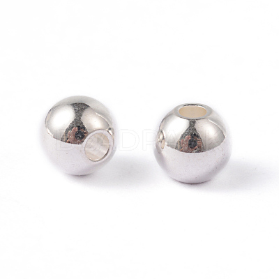 Round 202 Stainless Steel Beads STAS-O091-A-04S-1
