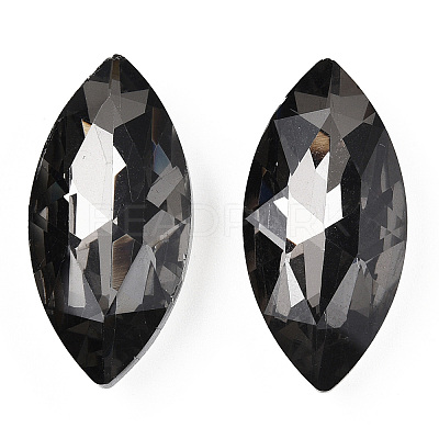 Pointed Back Glass Rhinestone Cabochons RGLA-T083-13x27mm-03-1