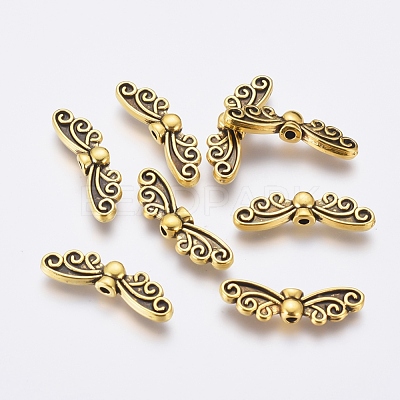 Tibetan Style Alloy Beads X-TIBEB-1331-AG-FF-1