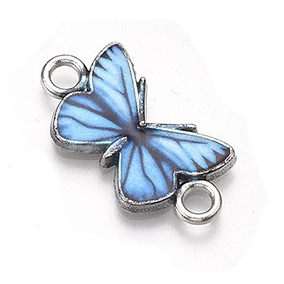 Printed Alloy Connector Charms PALLOY-TAC0032-11F-1