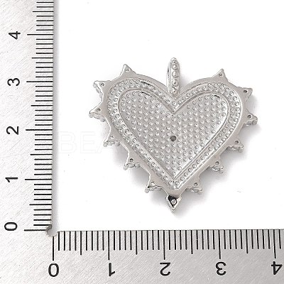 Brass Micro Pave Cubic Zirconia Pendants KK-P294-15P-1