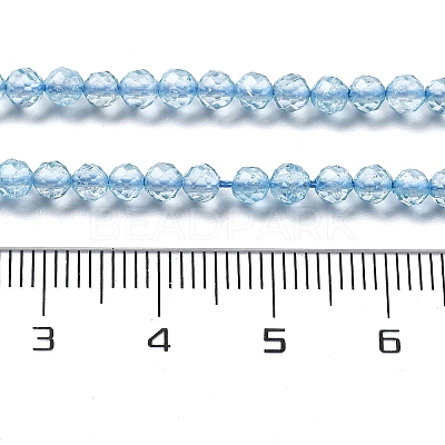 Natural Blue Topaz Beads Strands X-G-H079-A02-03-1