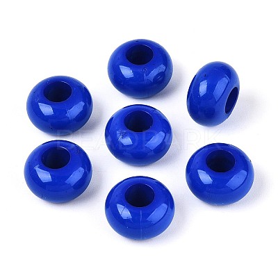 Independence Day Opaque Acrylic European Beads SACR-N019-03M1-1